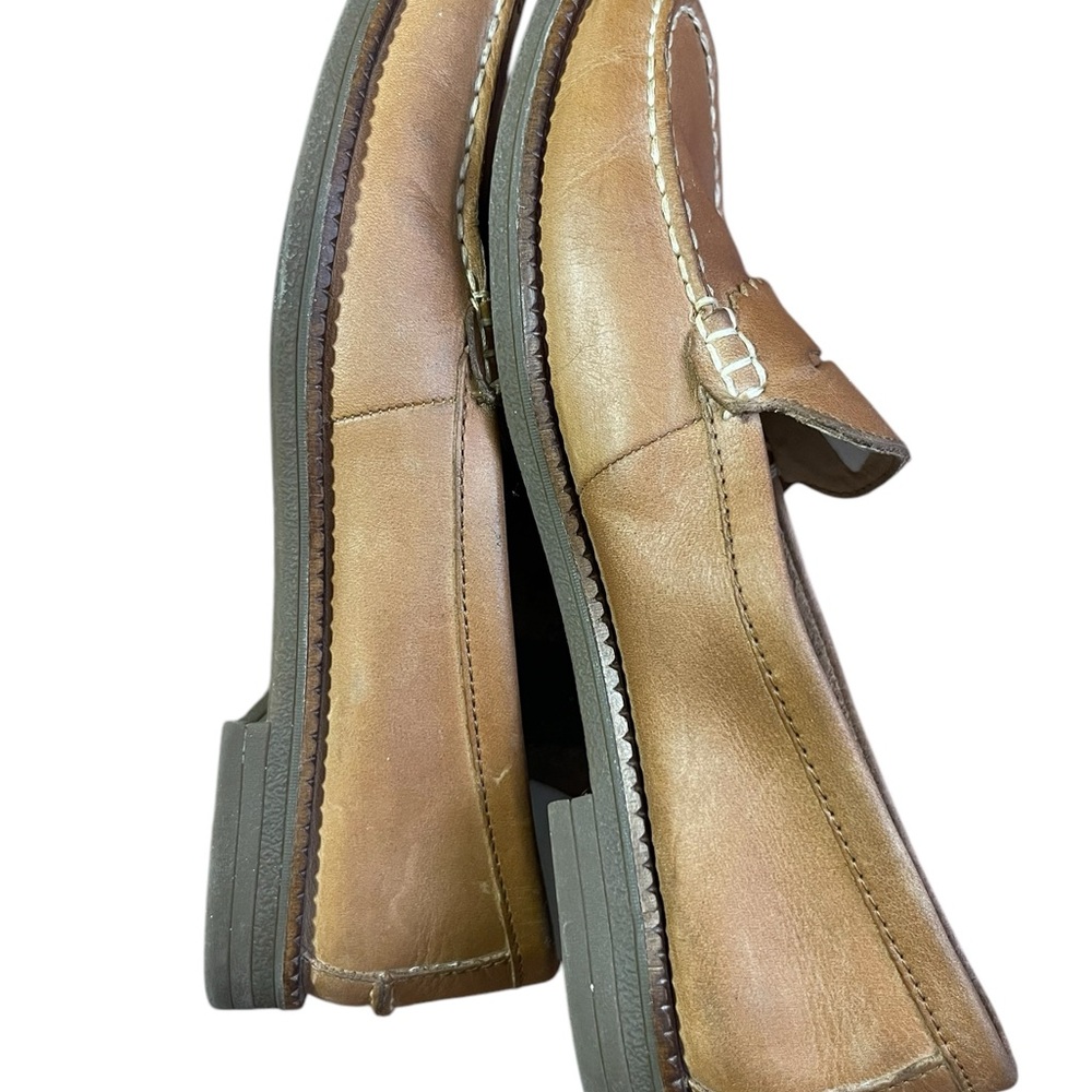Sperry Seaport Camel/Tan Leather Slip-On Loafers w/ Penny Keeper Sz. 6.5 Casual - Picture 5 of 9